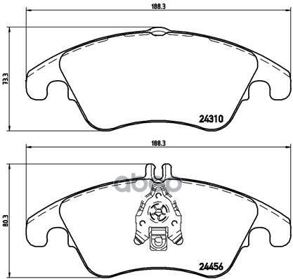 Колодки Тормозные Дисковые Передние Mercedes-Benz (Bbdc) C-Class (W204) 01/08-> / Mercedes-Benz (Bbdc) E-Class (W212) 06/10->...