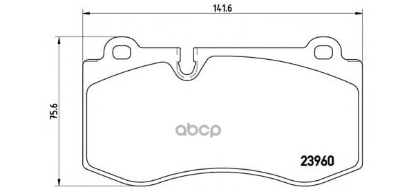 Колодки тормозные дисковые передн. MERCEDES-BENZ CLS (C219) 10/04-02/11 / MERCEDES-BENZ E-CLASS (W2 Brembo арт. p50074