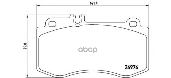 Колодки тормозные P50087 Brembo арт. P50087