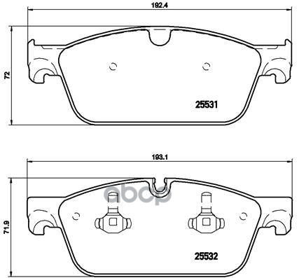 Колодки Тормозные Дисковые Передние Mercedes-Benz Gl-Class (X166) 07/12-> / Mercedes-Benz Gle (W166) 04/15-> / Mercedes-Benz ...