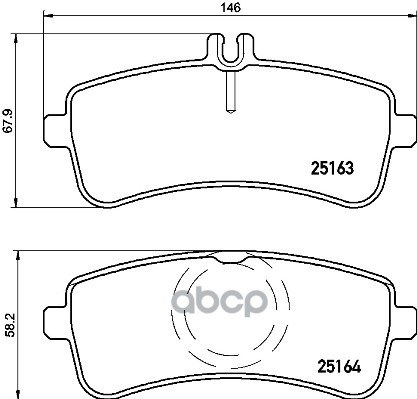 Колодки Тормозные Дисковые Brembo арт. P50125