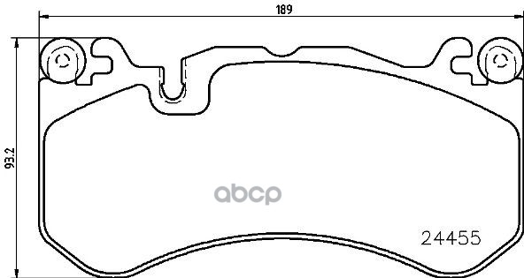 Колодки тормозные дисковые передн. AUDI A6 (4F2  C6) 05/04-03/11 / AUDI A6 Avant (4F5  C6) 03/05-08 Brembo арт. p50127