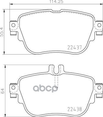 Комплект тормозных колодок, дисковый тормоз P50136 Brembo арт. P50136