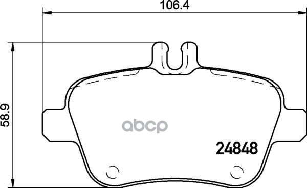 Колодки тормозные дисковые задн. INFINITI Q30 11/15-> / INFINITI QX30 04/16-> / MERCEDES-BENZ A-CLAS Brembo арт. p50140