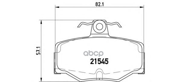 Колодки тормозные дисковые задн. NISSAN ALMERA II (N16) 06/00-> / NISSAN ALMERA II Hatchback (N16) 0 Brembo арт. p56024