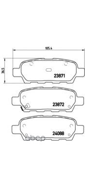 Колодки тормозные P56046 Brembo арт. P56046