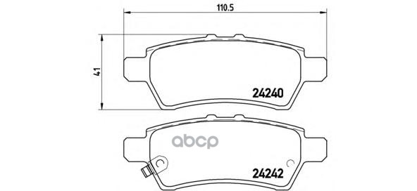 Колодки Тормозные Дисковые Brembo арт. P56060