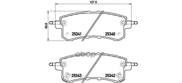 Колодки тормозные P56082 Brembo арт. P56082