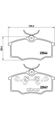 Колодки Тормозные Дисковые Brembo арт. P59034