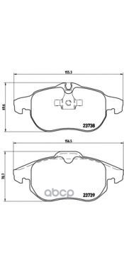 Колодки Тормозные Дисковые Передн, Cadillac: Bls 1.9 D/2.0 T/2.0 T Awd/2.0 T Flexpower/2.8 T 06- Brembo арт. P59043