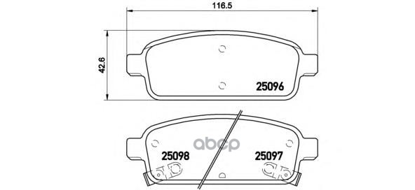 Колодки тормозные P59080 Brembo арт. P59080