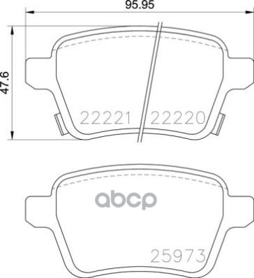 Колодки Тормозные Дисковые Задн, Opel Adam 10/12-> / Opel Corsa E 09/14-> / Opel Corsa E Van 09/14-> Brembo арт. P59086