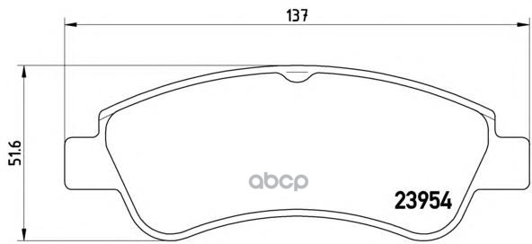 Колодки тормозные дисковые передн. CITROEN (DF-PSA) C3-XR 12/14-> / CITROEN (DF-PSA) ELYSEE (7B) 06 Brembo арт. p61066