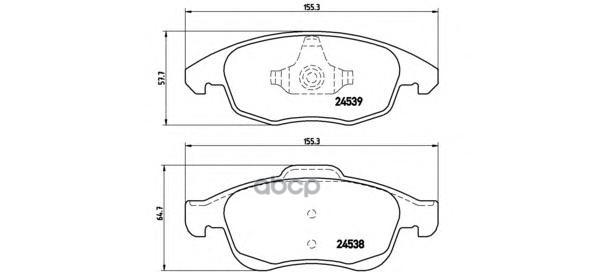 Колодки тормозные P61083 Brembo арт. P61083