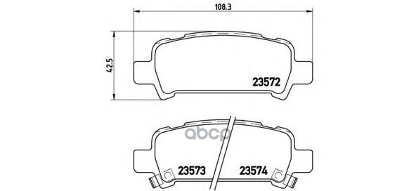 Колодки тормозные дисковые Brembo арт. P78011