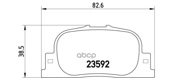 Колодки тормозные дисковые зад Brembo арт. P83063