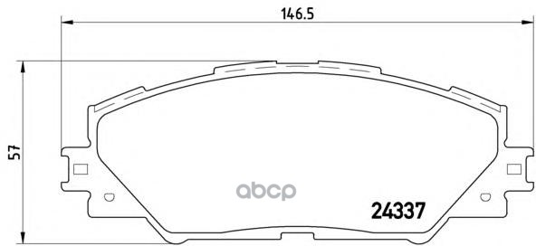 Колодки тормозные P83071 Brembo арт. P83071