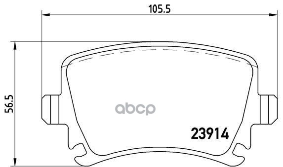 Колодки Тормозные Дисковые Задние Audi (Faw) A6l Saloon (4F2, C6) 03/05-12/12 / Audi A3 (8P1) 05/03-12/13 / Audi A3 Convertib...