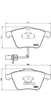 Колодки тормозные дисковые перед Brembo арт. P85084