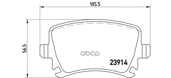 Колодки тормозные дисковые задн. AUDI A3 (8P1) 05/03-08/12 / AUDI A3 Sportback (8PA) 09/04-03/13 / A Brembo арт. p85095