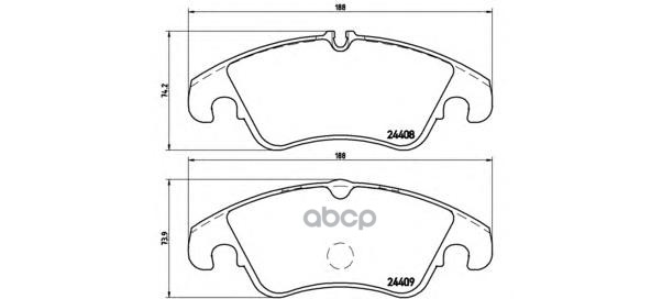 Колодки тормозные P85098 Brembo арт. P85098