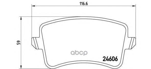 Колодки тормозные ди BREMBO P85099 Brembo арт. P85099
