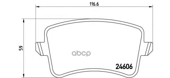 Колодки тормозные P85100 Brembo арт. P85100