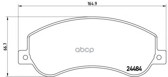 Колодки тормозные P85115 Brembo арт. P85115