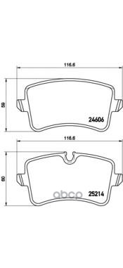 Колодки тормозные P85118 Brembo арт. P85118