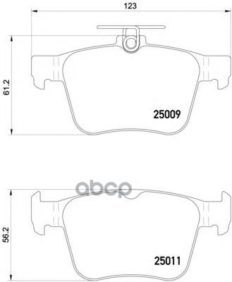 Колодки тормозные дисковые зад Brembo арт. P85124