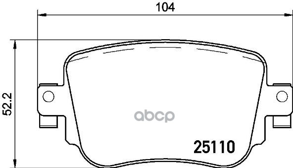 Колодки тормозные дисковые задн. AUDI A1 (8X1  8XK) 05/10-> / AUDI A1 Sportback (8XA  8XF) 09/11-> / Brembo арт. p85135
