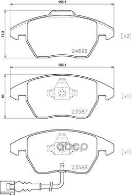 Колодки Тормозные Дисковые Xtra | Перед | Brembo арт. P85146X