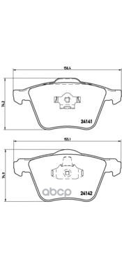 Колодки тормозные P86018 Brembo арт. P86018