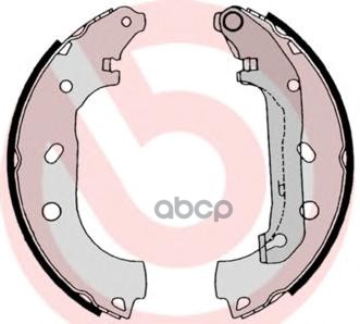 Колодки Тормозные Барабанные Задн. Ford Tourneo Connect 06/02-12/13 / Ford Transit Connect (P65_  P7 Brembo арт. s24539