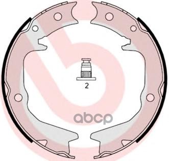 Колодки тормозные барабанные задн. MITSUBISHI ECLIPSE I (D2_A) 12/89-12/95 / MITSUBISHI ECLIPSE II ( Brembo арт. s54519