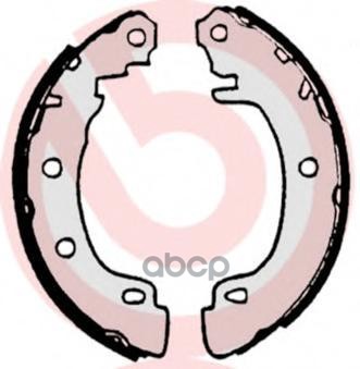 Колодки Тормозные Барабанные Задн. Renault Megane I (Ba0/1_) 08/95-12/04 / Renault Megane I Cabriole Brembo арт. s68522