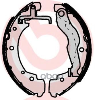 Колодки тормозные барабанные задн. VW TRANSPORTER IV Box (70XA) 07/90-04/03 / VW TRANSPORTER IV Bus Brembo арт. s85515