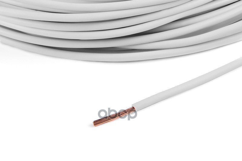 Провод ПВАМ 2,5 кв.мм цвет белый, длина 10м. CARGEN арт. AX3593