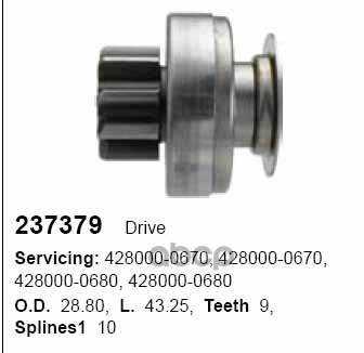 Бендикс Стартера CARGO арт. 237379