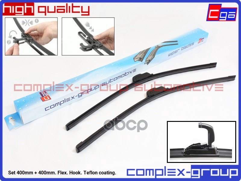 К-кт бескаркасн.щеток (400/400). Крючок. CGA 10BLD150FRA CGA арт. 10BLD150FRA