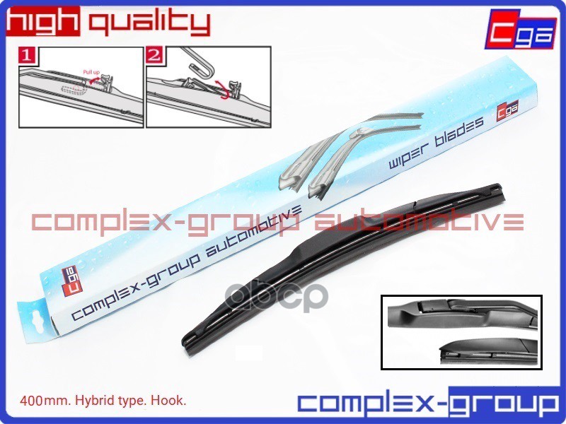 Щетка стеклоочистителя  HYBRID (400mm). Крючок DU040L DUR040L CGA арт. 10BLD400HRA