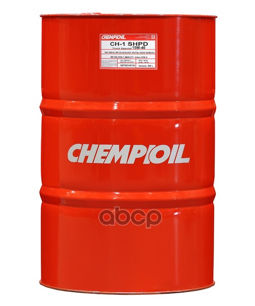 CHEMPIOIL 15W-40 Ch-1 Truck Shpd, Ch-4/Sl 208Л (Мин. Мотор. Масло) Hcv