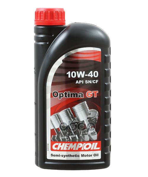 CHEMPIOIL 10W-40 Optima Gt Sn/Cf, A3/B4, 1Л (Полусинт. Мотор. Масло)