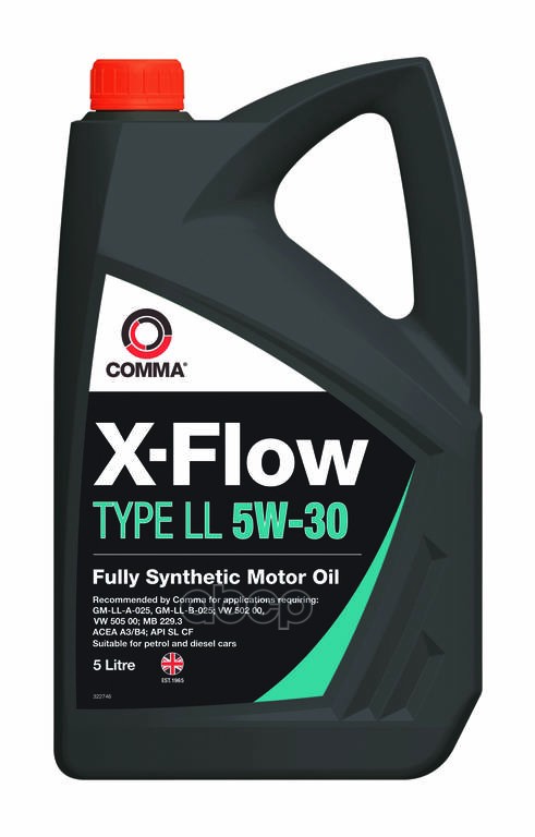 COMMA Масло Моторное X-Flow Type Ll 5W-30 (Acea A3b4 Api Sl Cf) 5Л