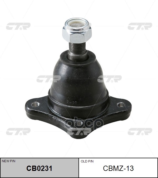 Опора шаровая KIA Bongo 2003 ~ 2010 / K-series 2003 ~ / Besta 1992 ~ 2000 ; Mazda E2200 / E2000 1997 CTR арт. CB0231