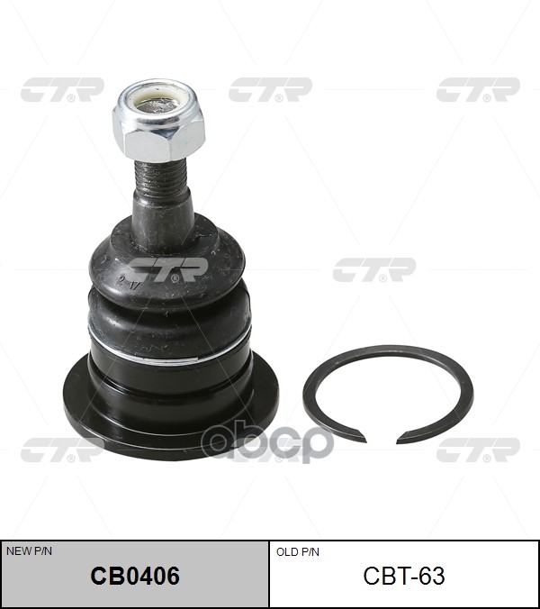 Опора шаровая Toyota Hilux, Tacoma (старый арт. CBT-63) CB0406 CTR арт. CB0406