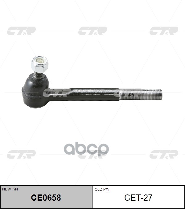 Наконечник Рулевой Тяги (Нов Арт Ce0658) Cet-27 CTR арт. CET-27