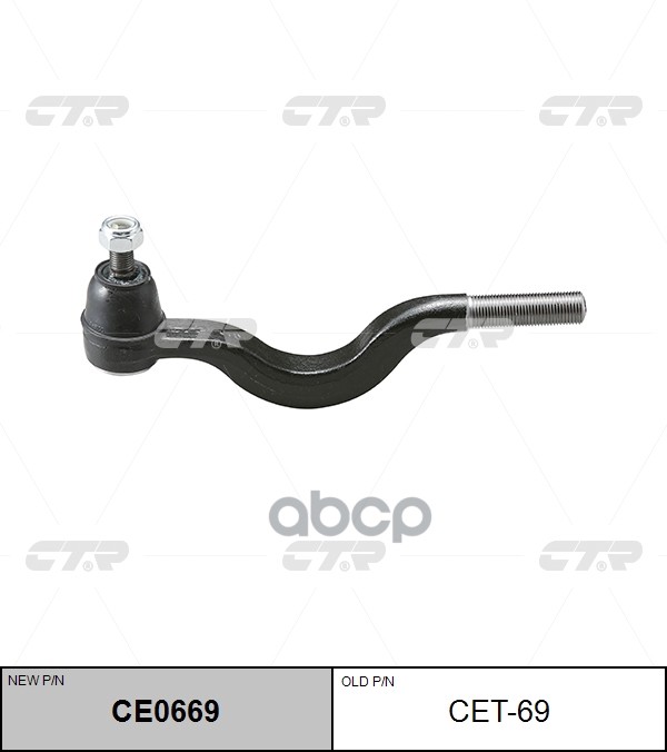 Наконечник Рулевой Тяги Toyota Crown Ys130 87- Ce0669 CTR арт. cet-69
