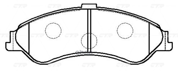 Колодки тормозные дисковые (нов арт GK0147) CKF-2 CTR арт. CKF-2