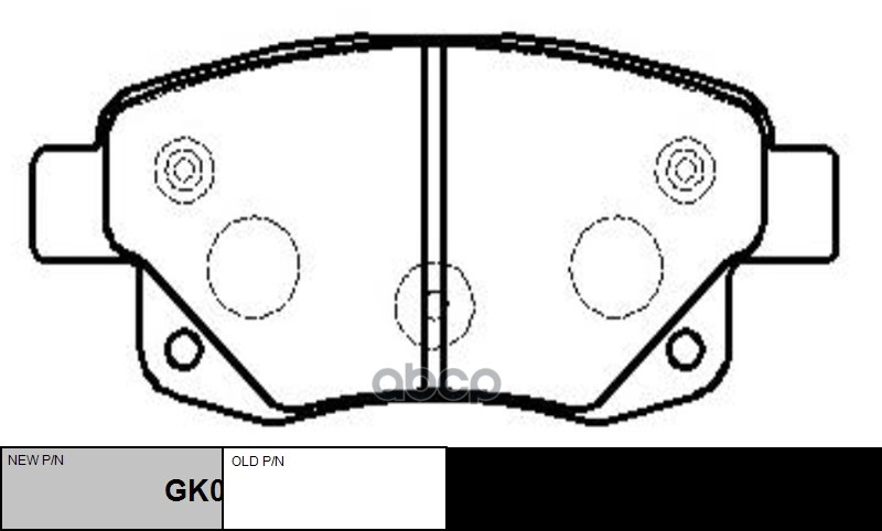 Колодки Тормозные Дисковые (Нов Арт Gk0203) Ckf-58 CTR арт. CKF-58